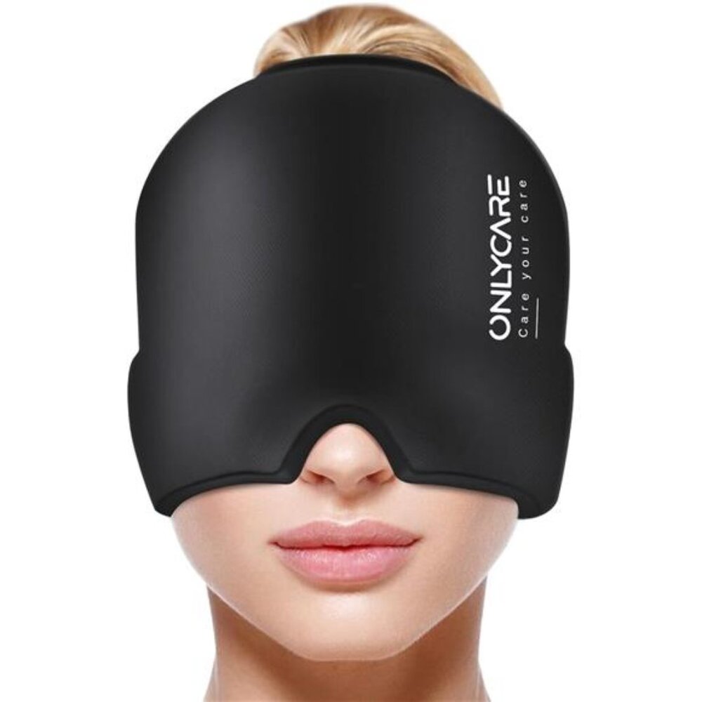 Migraine Relief Cap, Soothing Headache Hat, Upgraded Odorless Gel Ice Head Wrap‎